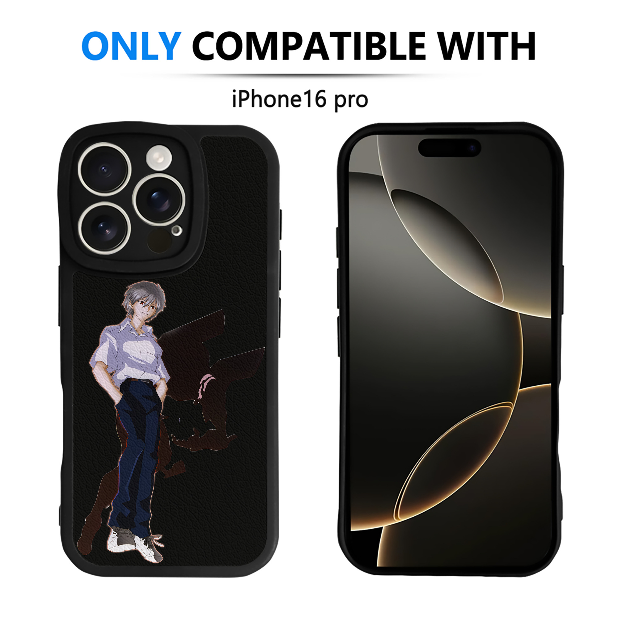 （画像用） EVA 新世紀エヴァンゲリオン 【iPhone 16シリーズ対応】シリコンスマホケース（レザー調） 材質：シリコン